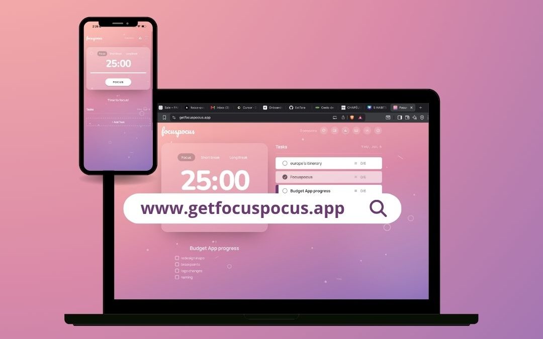 FocusPocus on web and iOS